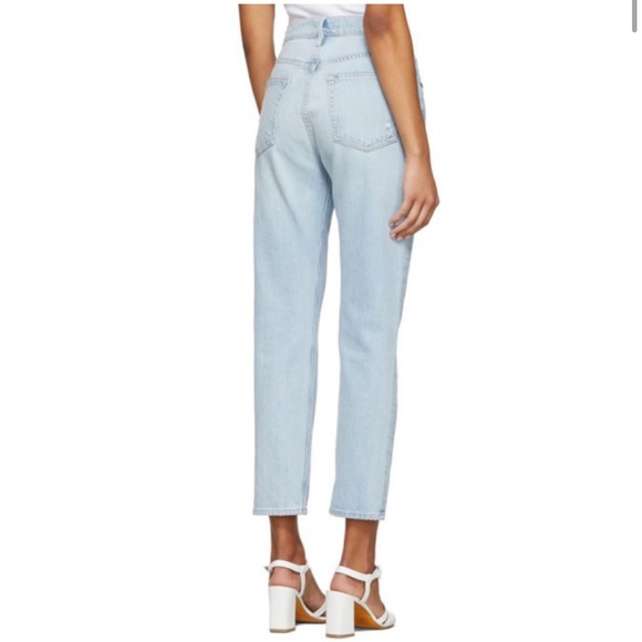 FRAME Denim Heritage Le Original Straight Leg High Rise Artesia Sand - Picture 2 of 15